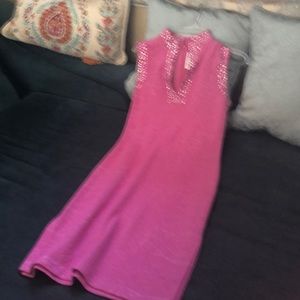 St. John got pink dress